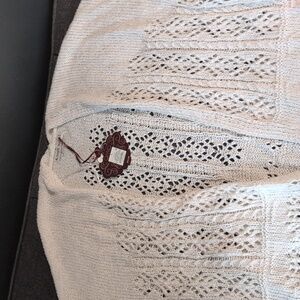 Knox Rose Women's Cream Open-Front Cardigan Short Sleeve